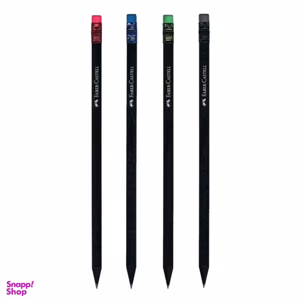 مداد مشکی فابر کاستل مدل BL-W کد 115815 بسته 4 عددی