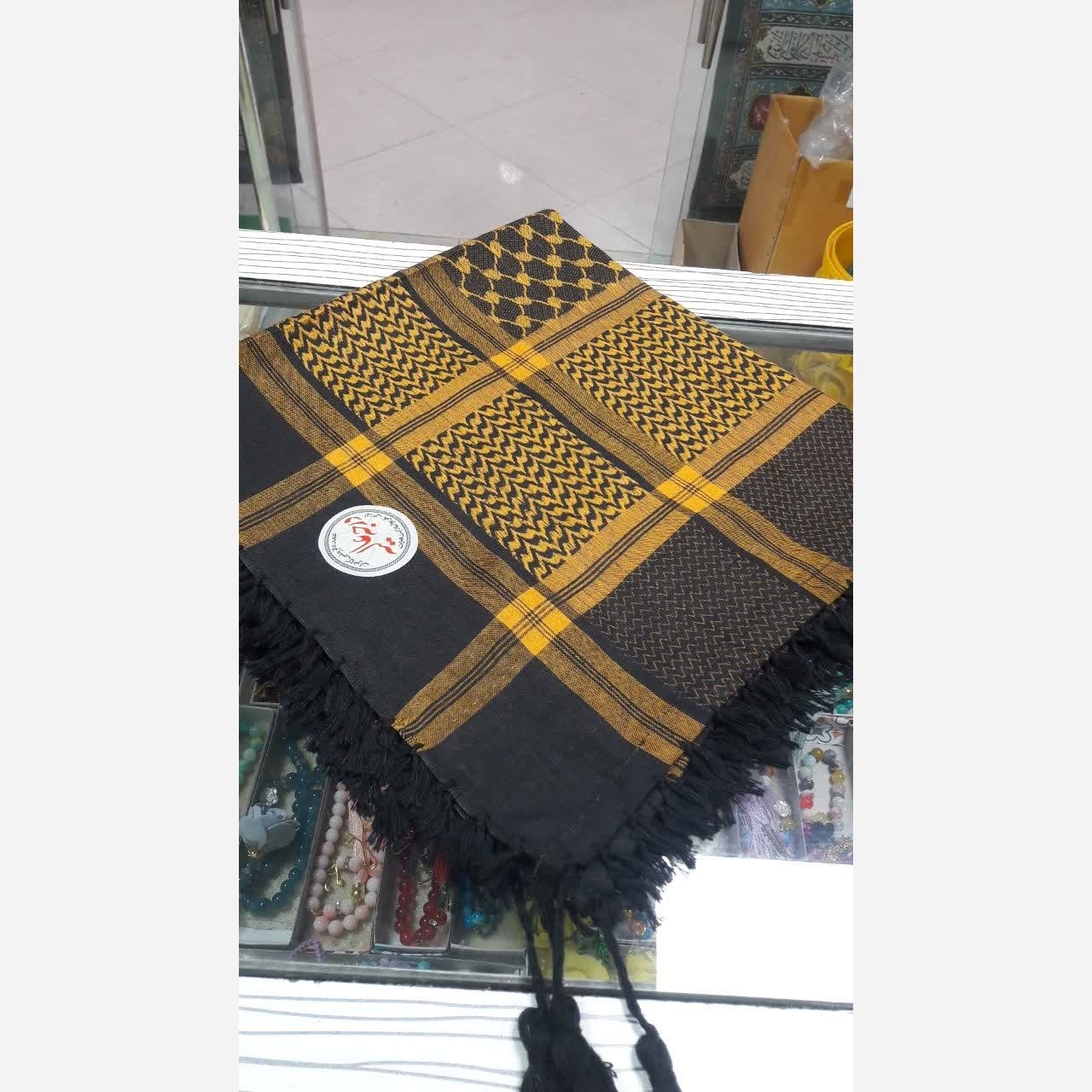 چفیه عربی طلایی (1عددی)
