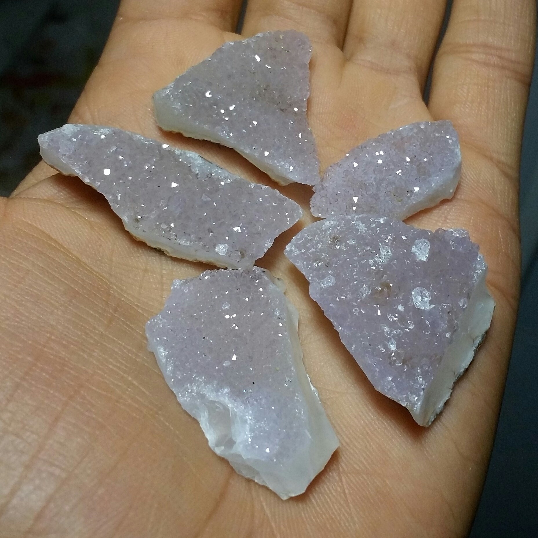 پک پنج عددی سنگ راف آمتیس آمیتیس آماتیس بلور شکری پر رنگ صد در صد طبیعی کد 10727