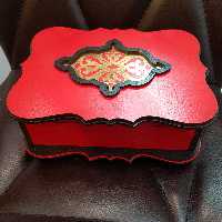 جعبه ،باکس  موزیکال کوکی رنگ قرمز مناسب ولنتاین