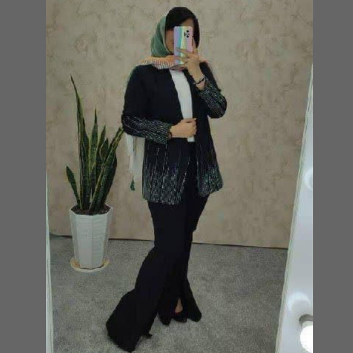 کت زنانه نگین آبشاری