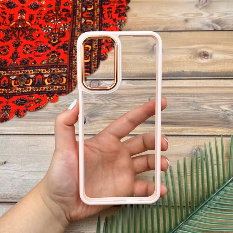 قاب گوشی Galaxy A23 4G سامسونگ اورجینال دورسیلیکونی شفاف گلبهی کد 56102