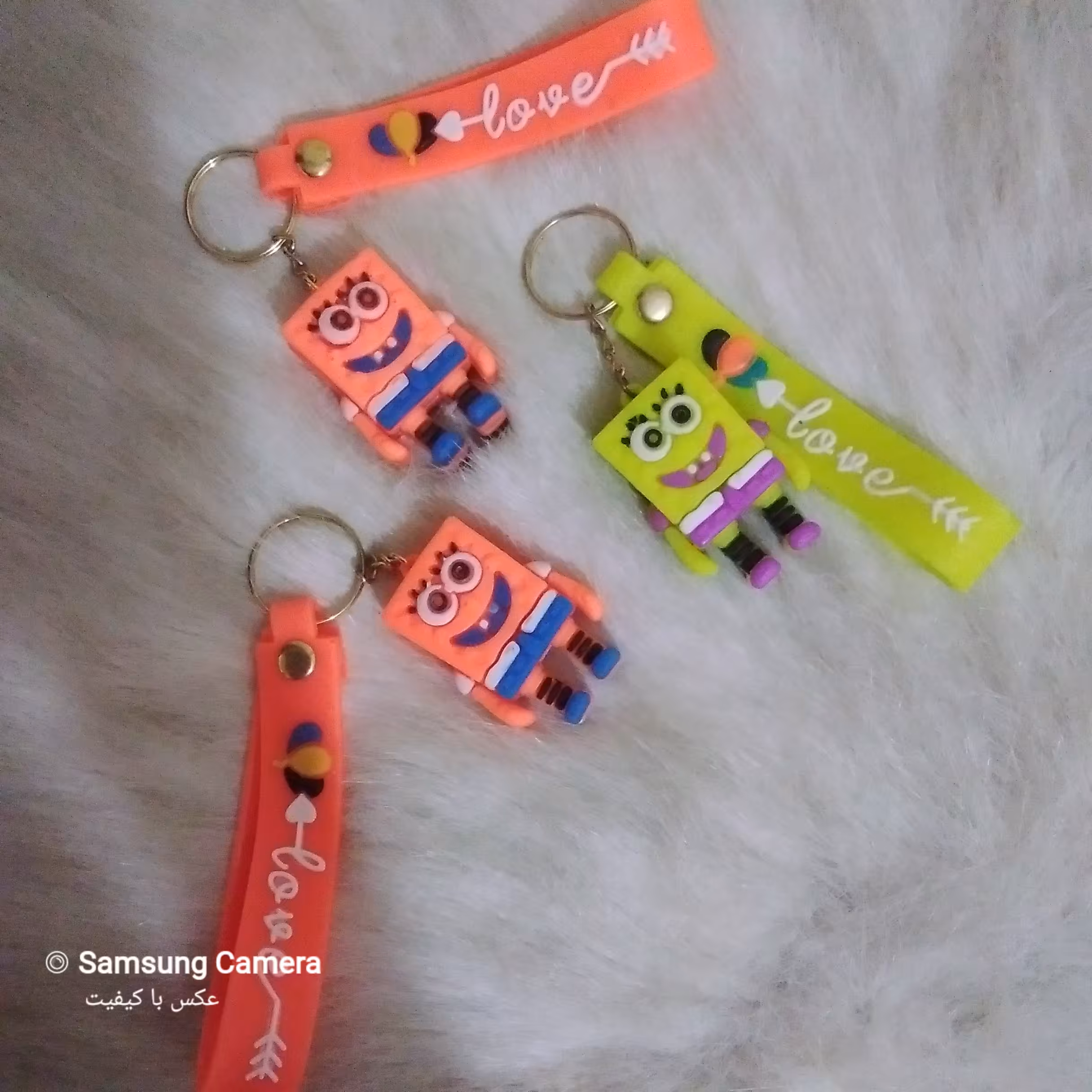 دسته کلید طرح باب اسفنجی زیبا و متنوع 