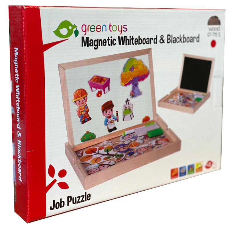 تخته سیاه و وایت برد دو طرفه مگنتی آموزشی کد GT715E