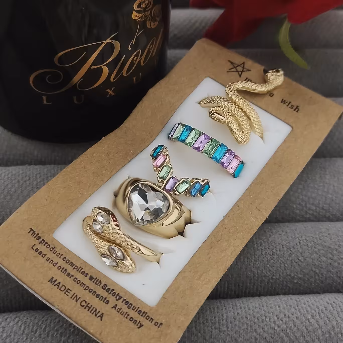 پک انگشتر 5 عددی ماری