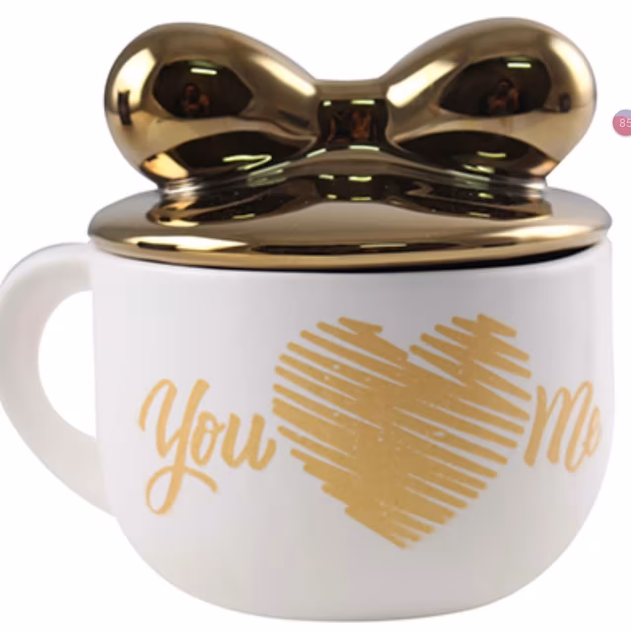 لیوان سرامیکی درب پاپیون کد2