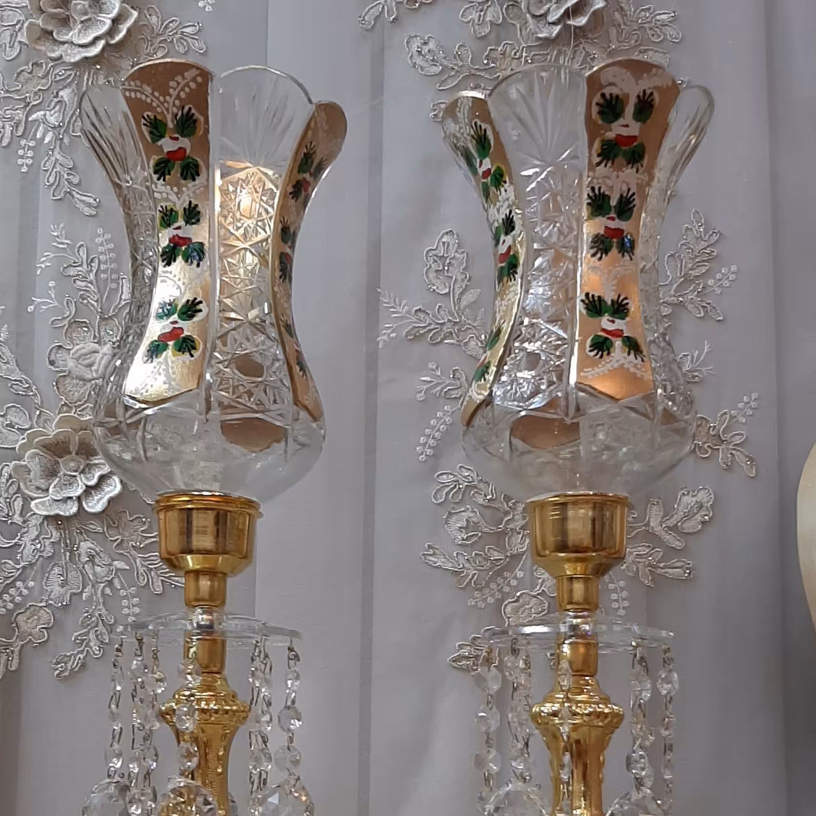 شمعدان طرح چک کریستال