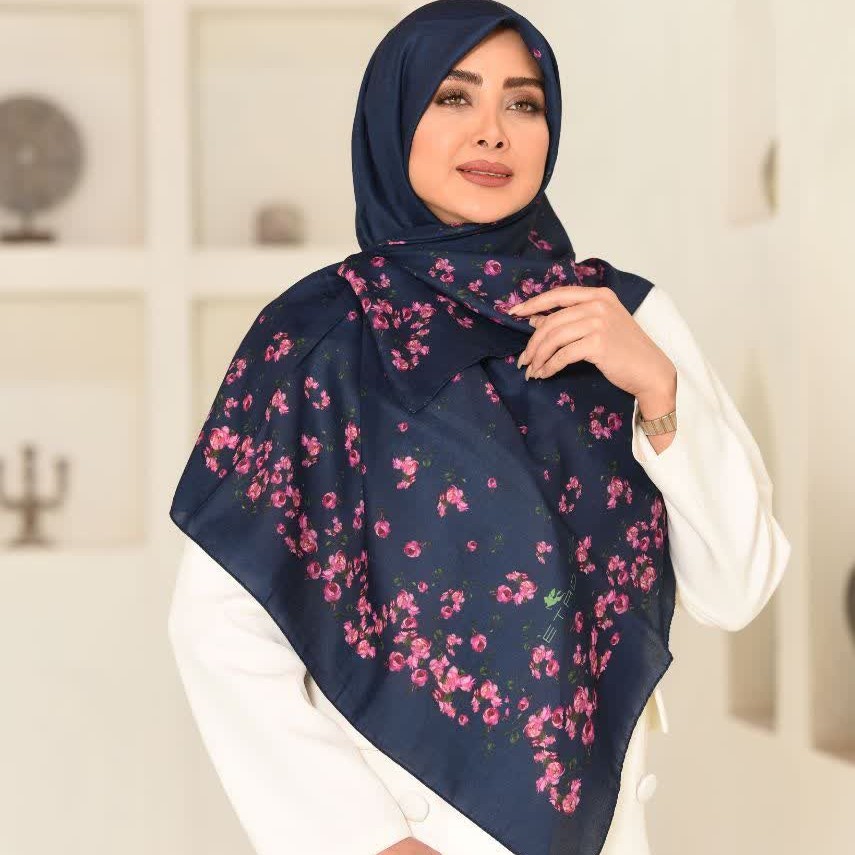 روسری تمام نخ زنانه قواره 110 خنک