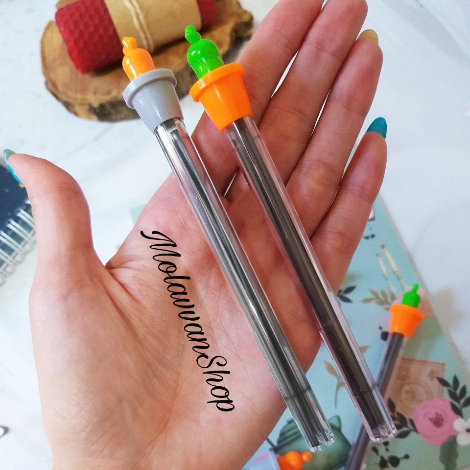 نوک اتود طرح هویج گلدونی سایز 0.5 نوک مداد نوکی