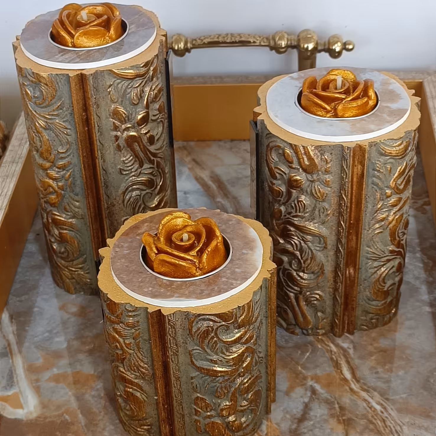 جاشمعی سه سایز  جنس پی وی سی    