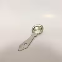 قاشق اسکوپ بستنی یا هندونه تراش مسی قلع شده (سفیدشده)