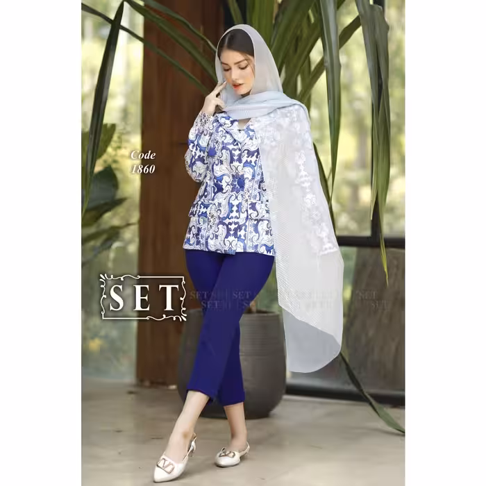 کت شلوار رسمی برند set مدل ماهریس کد 1860 رنگ ترکیبی سورمه ای