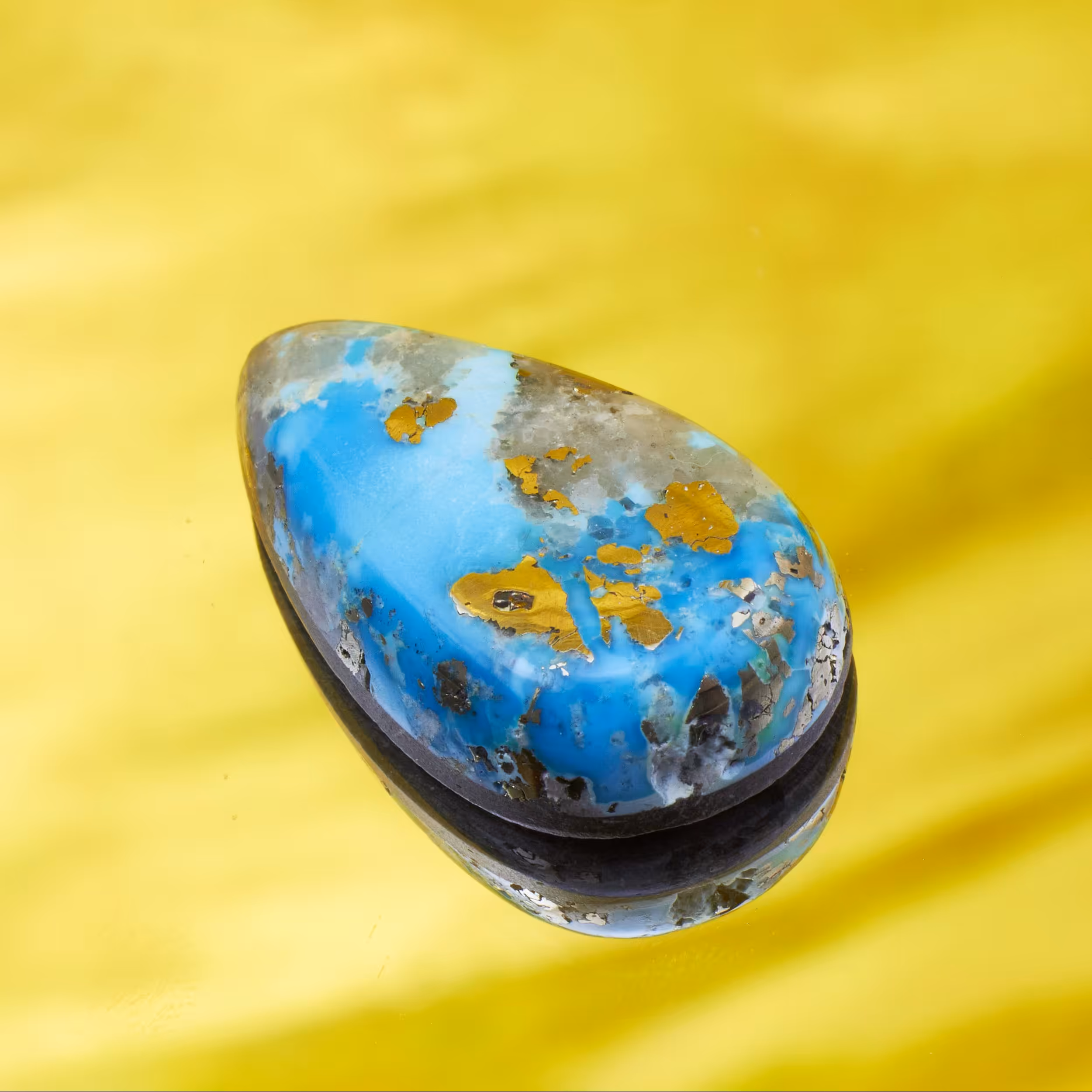 سنگ فیروزه اصل پیریتدار کد AC6