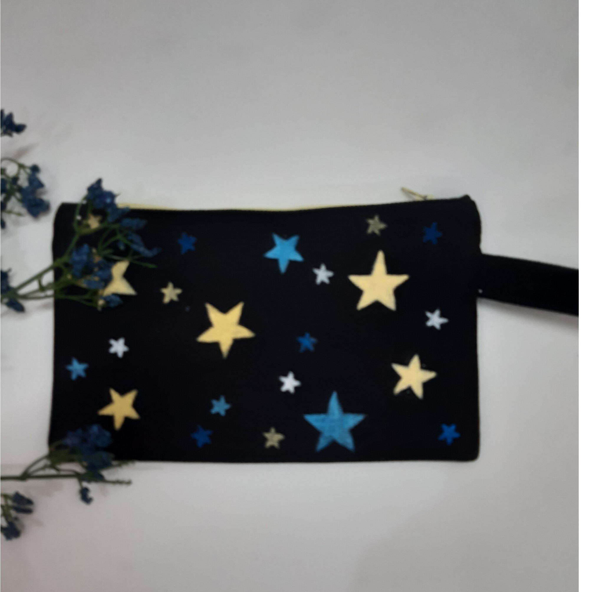 جامدادی پارچه ای نقاشی شده با دست