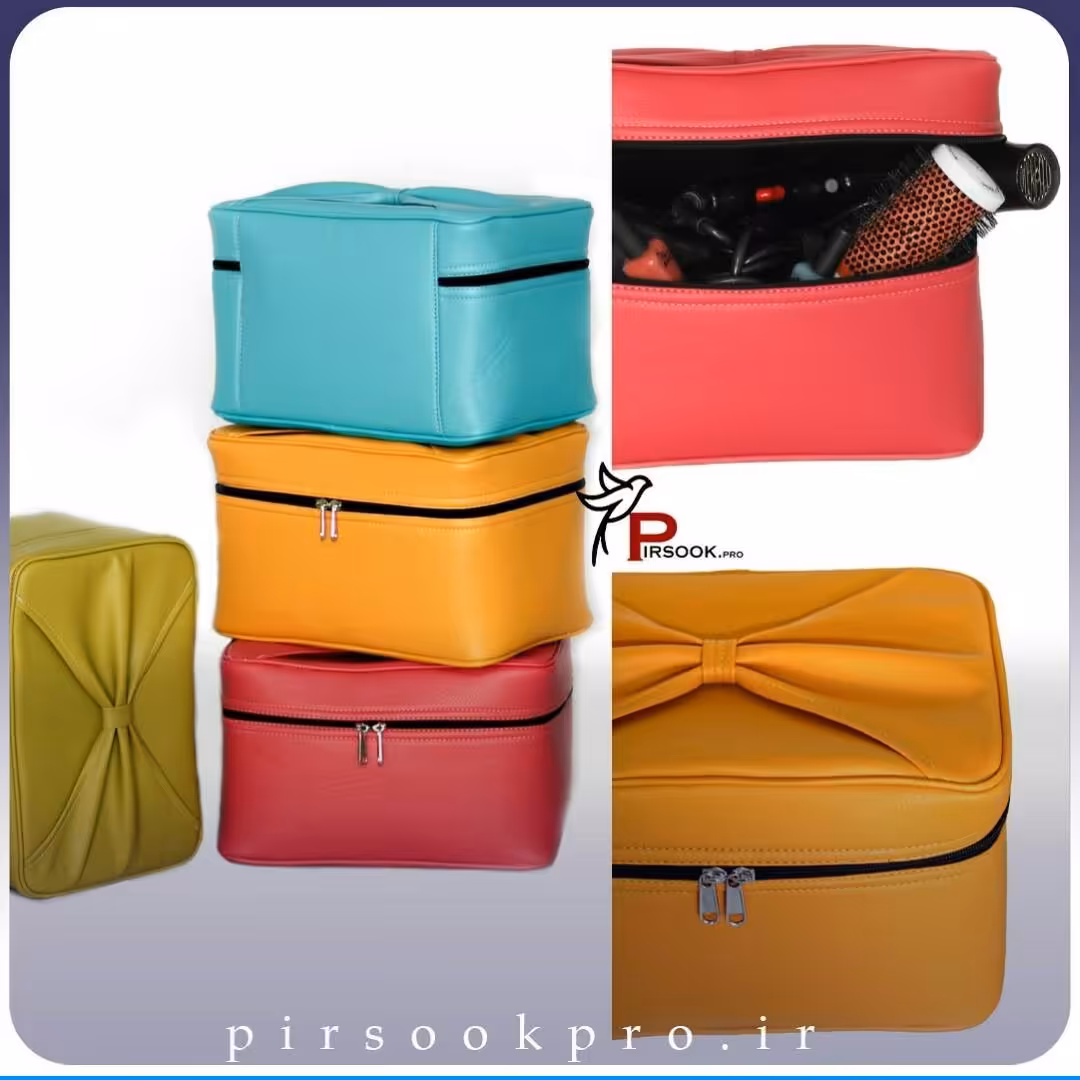 باکس نظم دهنده آرایشی چرمی پیرسوک دارای سایزبندی مناسب جهت لوازم آرایشی 