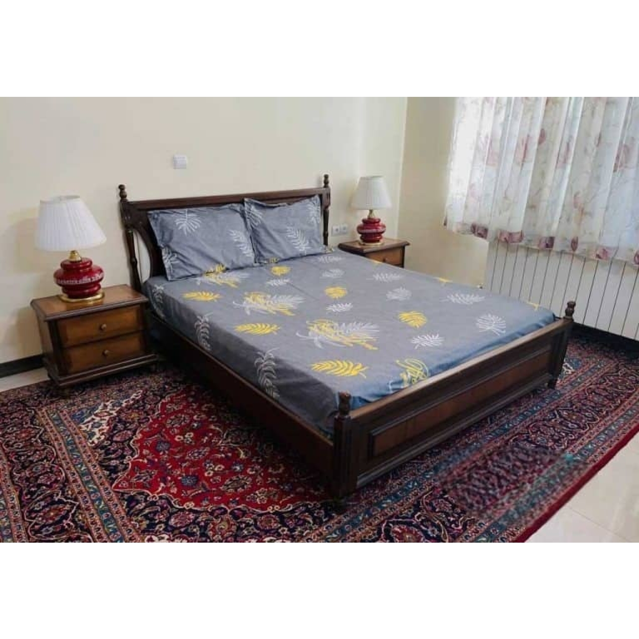 روتختی کشدار تخت دونفره طرح ترک مدل خزان 180*200 سانتیمتر