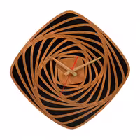 ساعت دیواری چوبی مدل کیتا کلاسیک کد CK 607-CM - (قطر 35 cm)