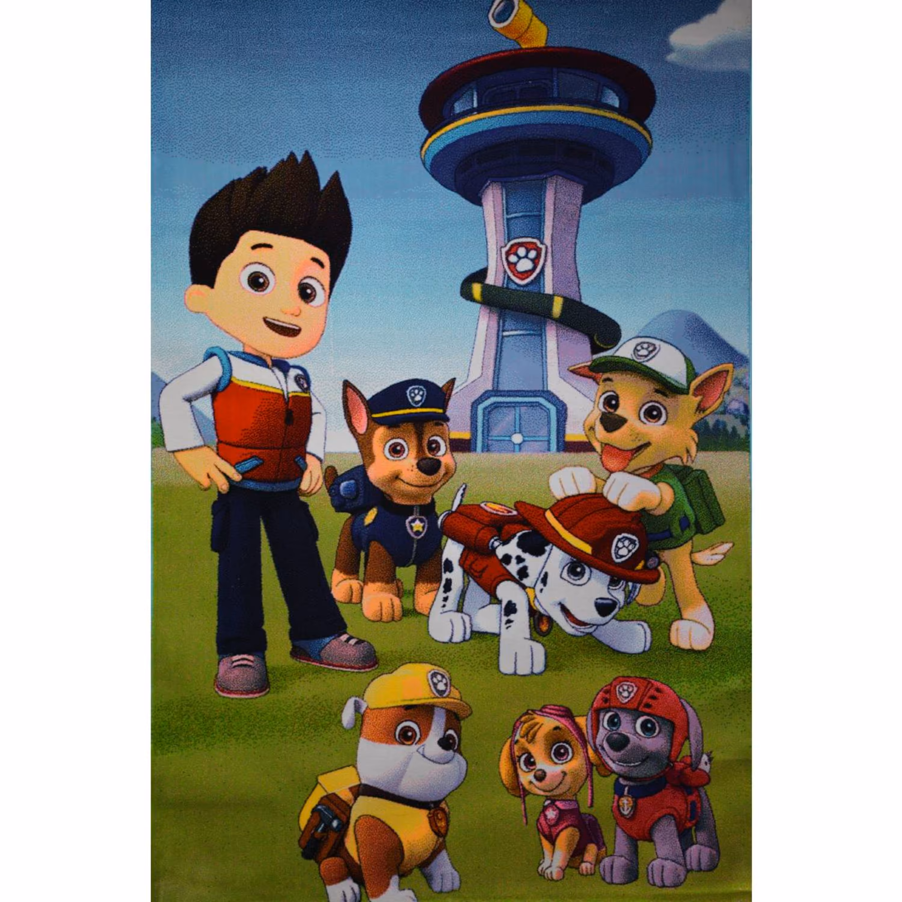 فرش کودک افرند مدل سگ های نگهبان کد 164 (چهار متری)