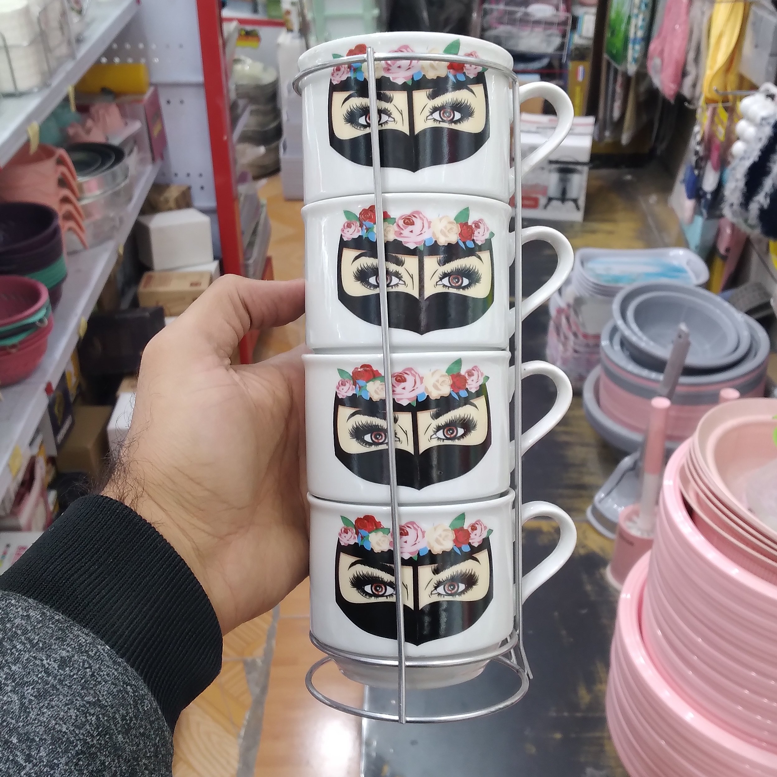 لیوان چای خوری استند دار