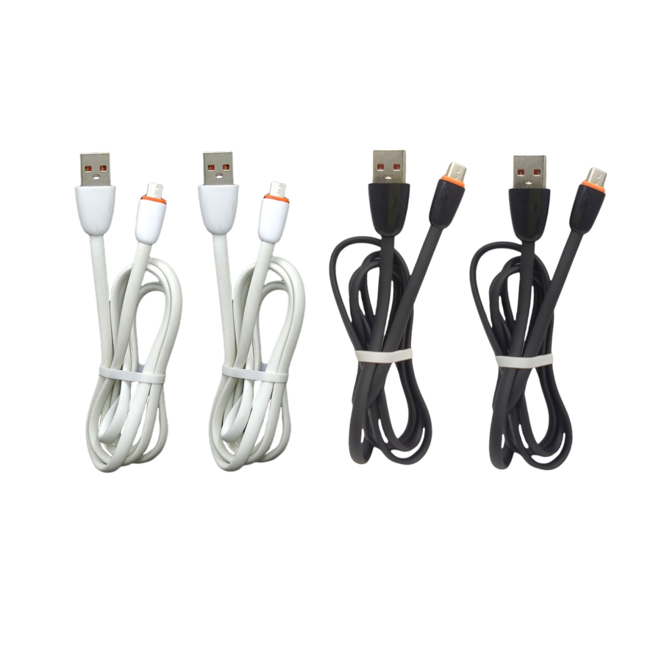 کابل تبدیل USB به microUSB مدل ژله ای طول 0.9 متر بسته 4 عددی