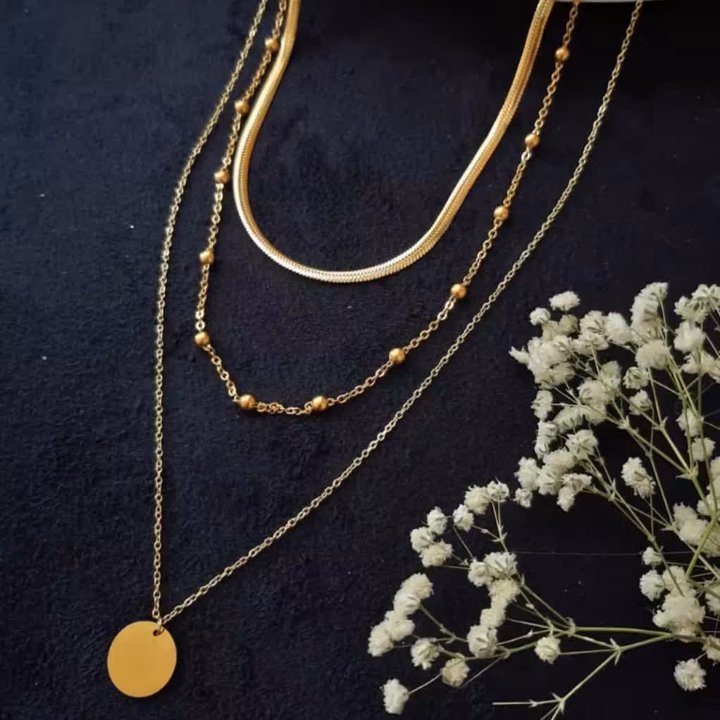 گردنبند سه لاین