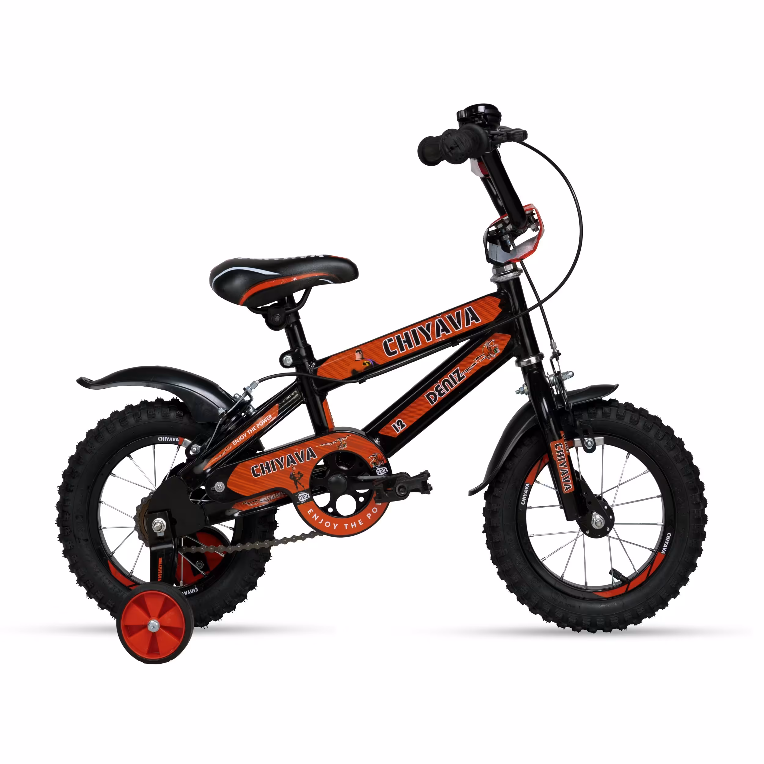 دوچرخه چیاوا مدل دنیز سایز 12 مشکی قرمز