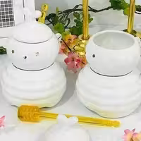 عسل خوری سرامیکی قاشق دار 