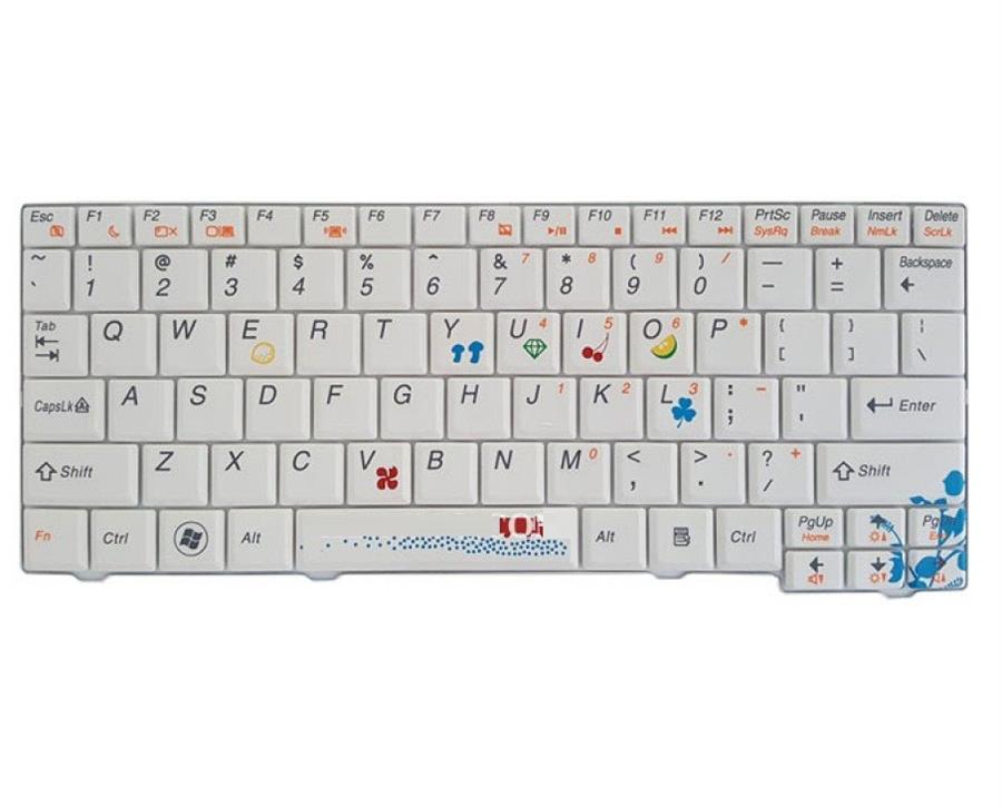 کیبورد لپ تاپ لنوو IdeaPad S10 سفید