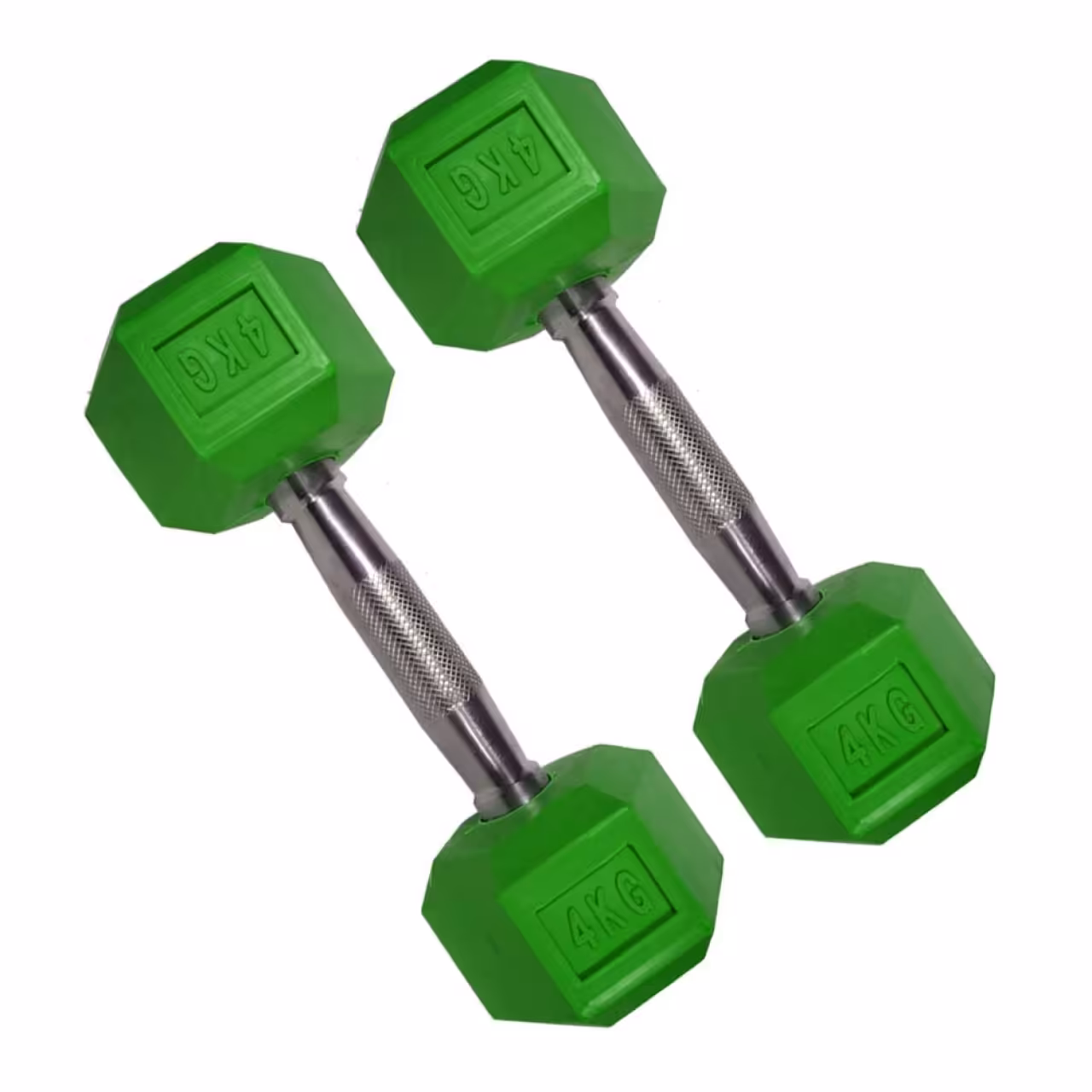 دمبل مدل شش ضلعی وزن 4 کیلوگرم بسته 2 عددی