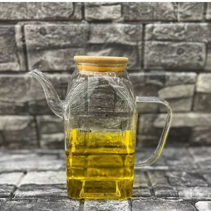 ظرف روغن، جنس پیرکس، 750 میلی لیتر 