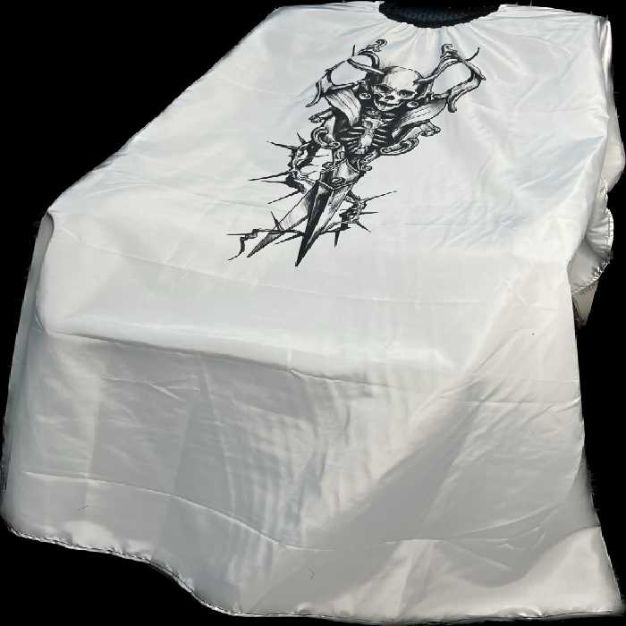 پیشبند آرایشگاه طرح قیچی و اسکلت