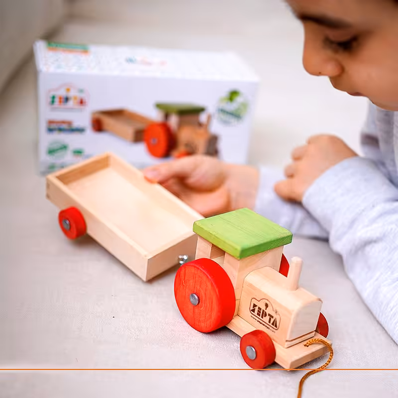 اسباب بازی قطار چوبی 10 تکه کد 900207