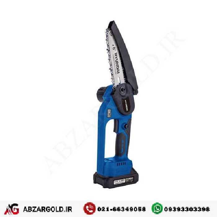 مینی اره زنجیری شارژی هیوندای 15 سانتی متر مدل HP2860