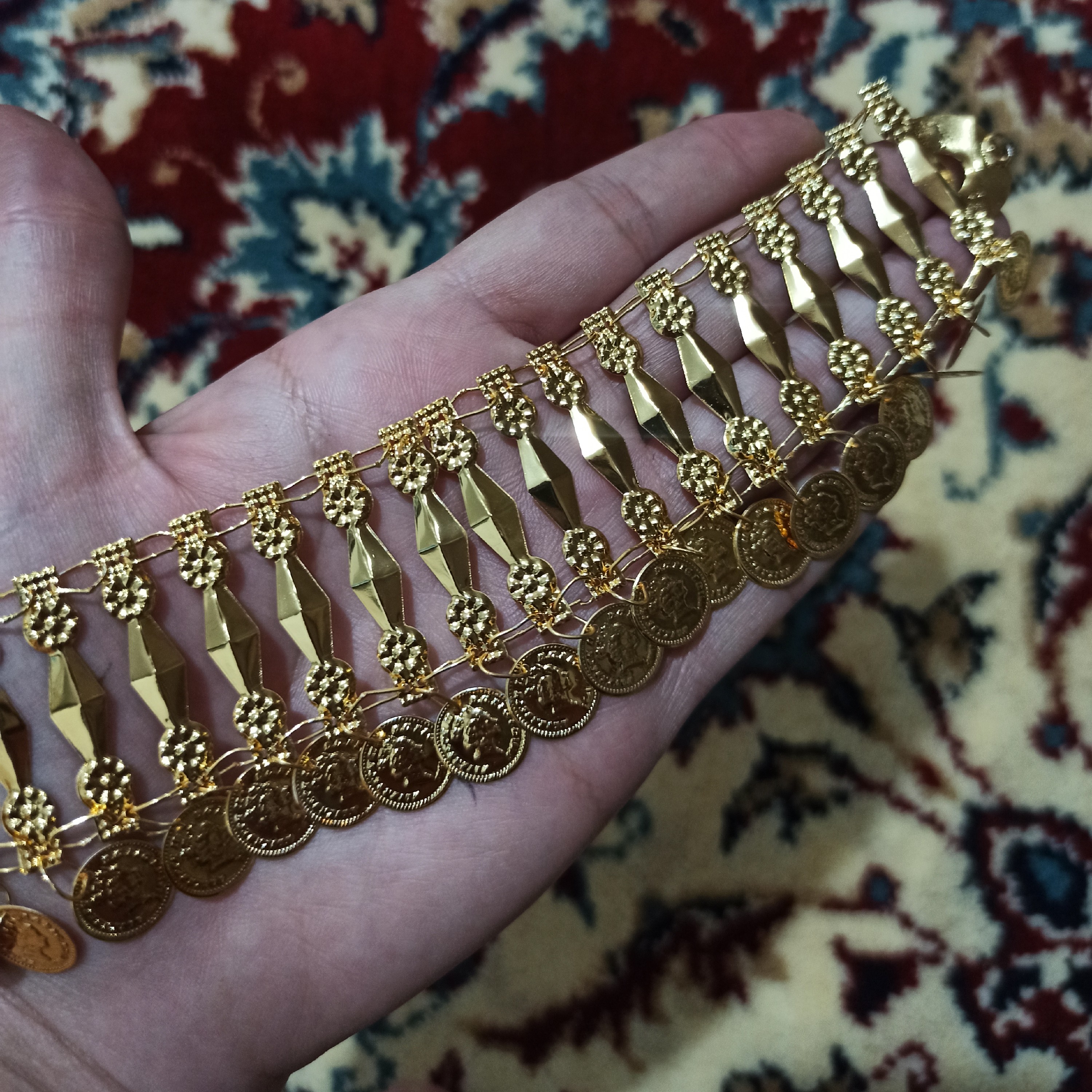 پیشه دستبندی لچک بختیاری آبکاری طلا