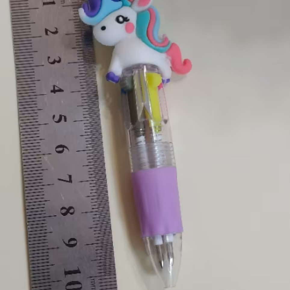 مینی خودکار 4 رنگ  کیوت و فانتزی جیبی