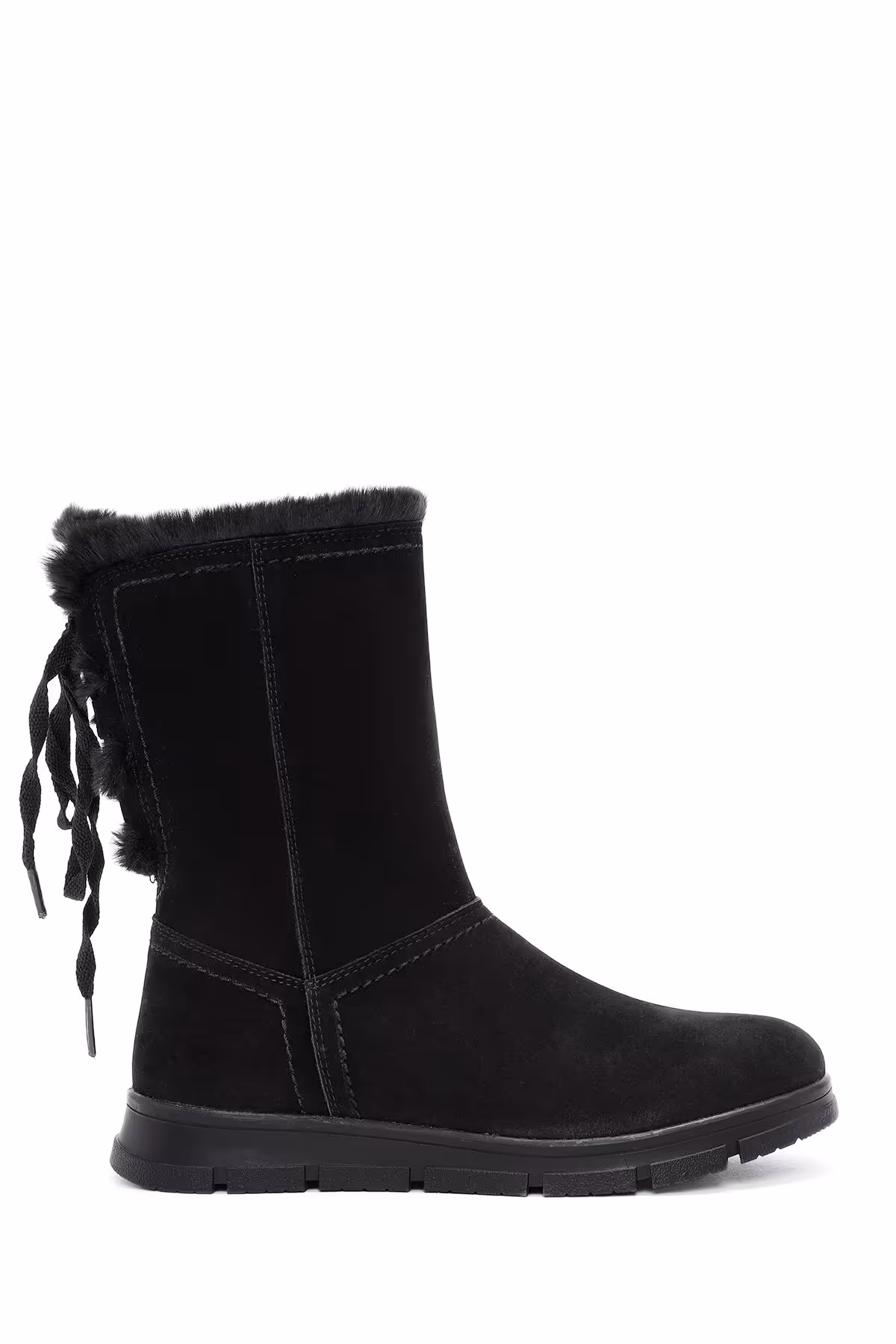 چکمه و بوت مشکی زنانه جیر سیاه اورجینال Derimod