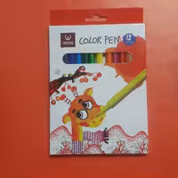 ماژیک      12 رنگ    ووک    خیام شمالی نوشت افزار پاکزادی