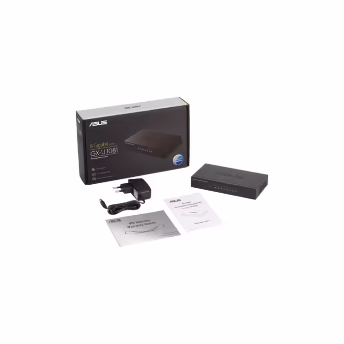 قیمت و مشخصات سوئیچ 8 پورت ایسوس مدل GX-U1081