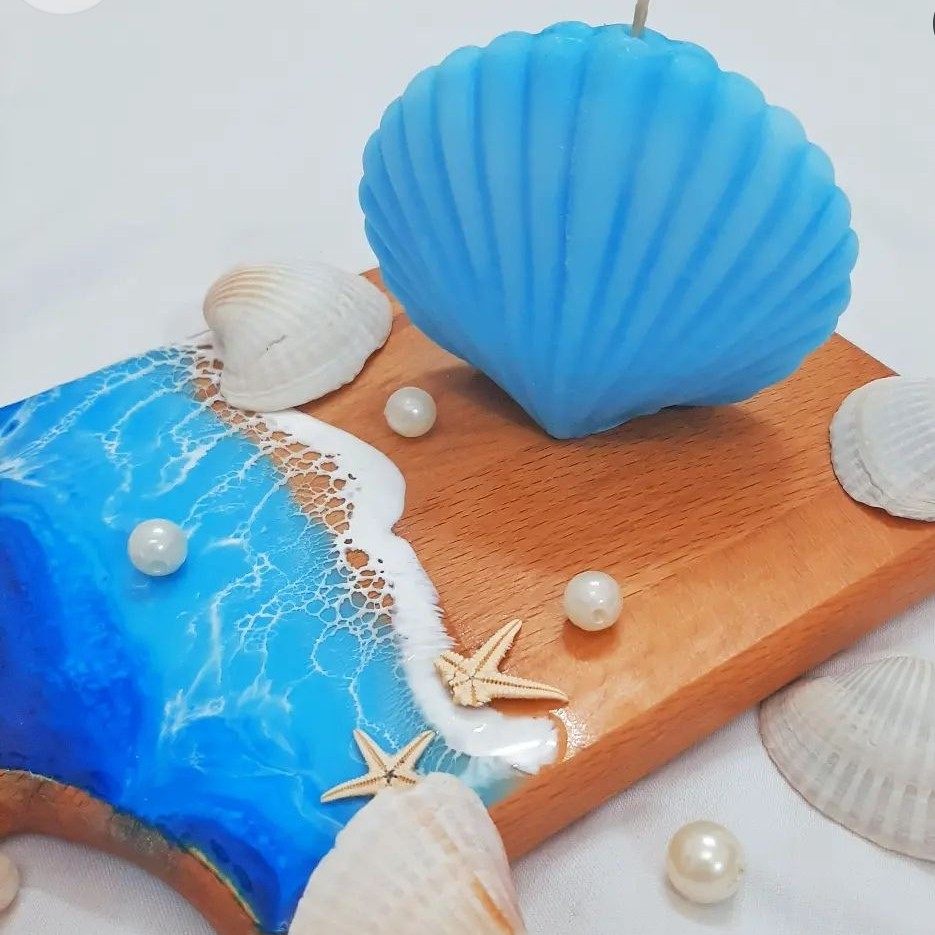 شمع صدف آبی