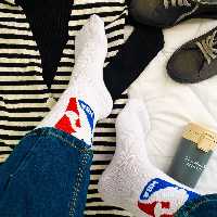 جوراب ساق بلند طرح ورزشی نخ پنبه فری سایز 36 تا 43 