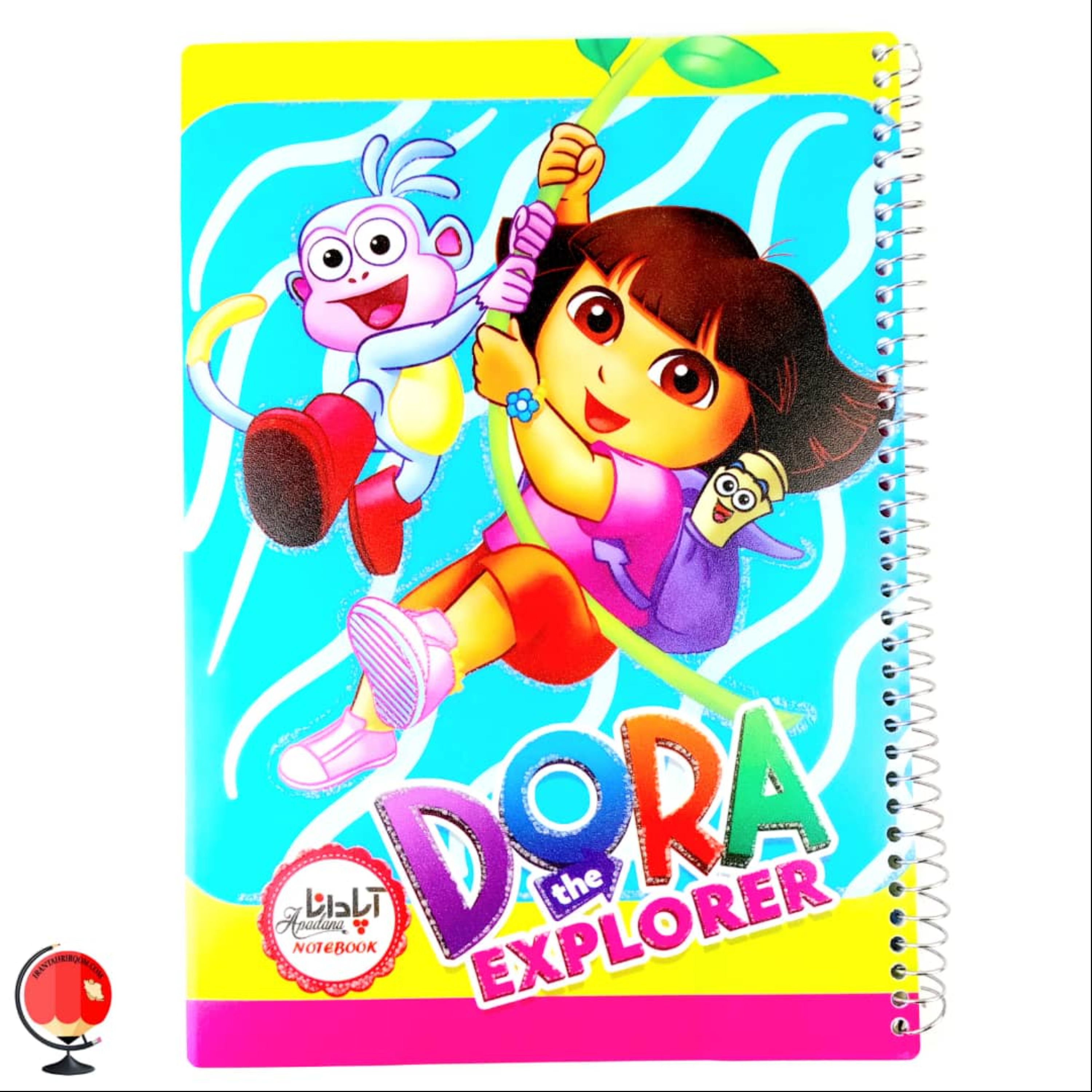 دفتر 50 برگ نقاشی  سیمی اپادانا  جلد طلقی طرح دورا کد 3163