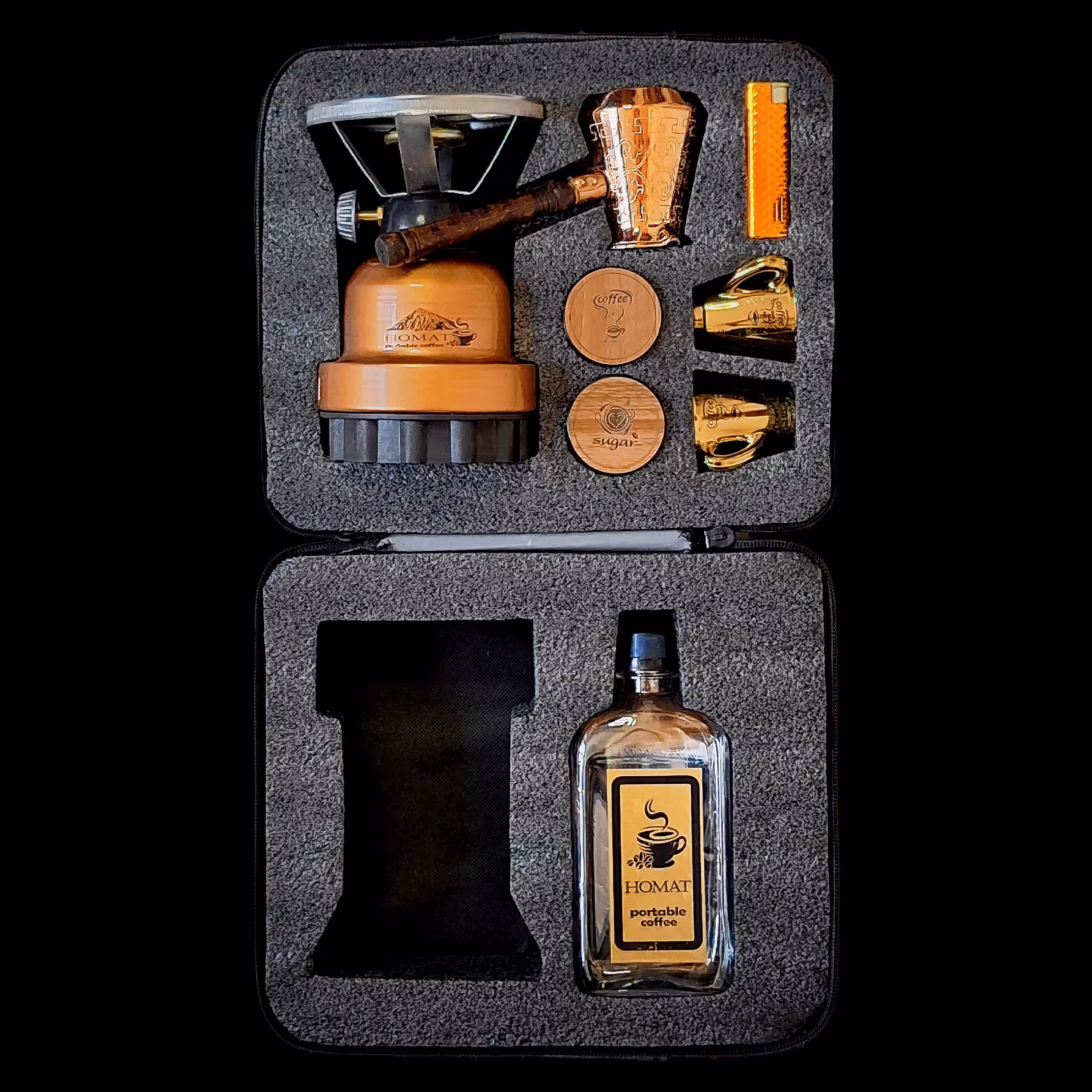 پک هدیه عروس قهوه ترک مسافرتی و کمپینگ و طبیعت  مناسب برای  هدیه سالگرد از دواج  عروسی کادویی ظروف پذیرایی  قهوه ساز