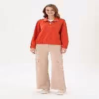 شلوار راحتی زنانه بژ یو اس پولو - فروشگاه لباس شهرمون