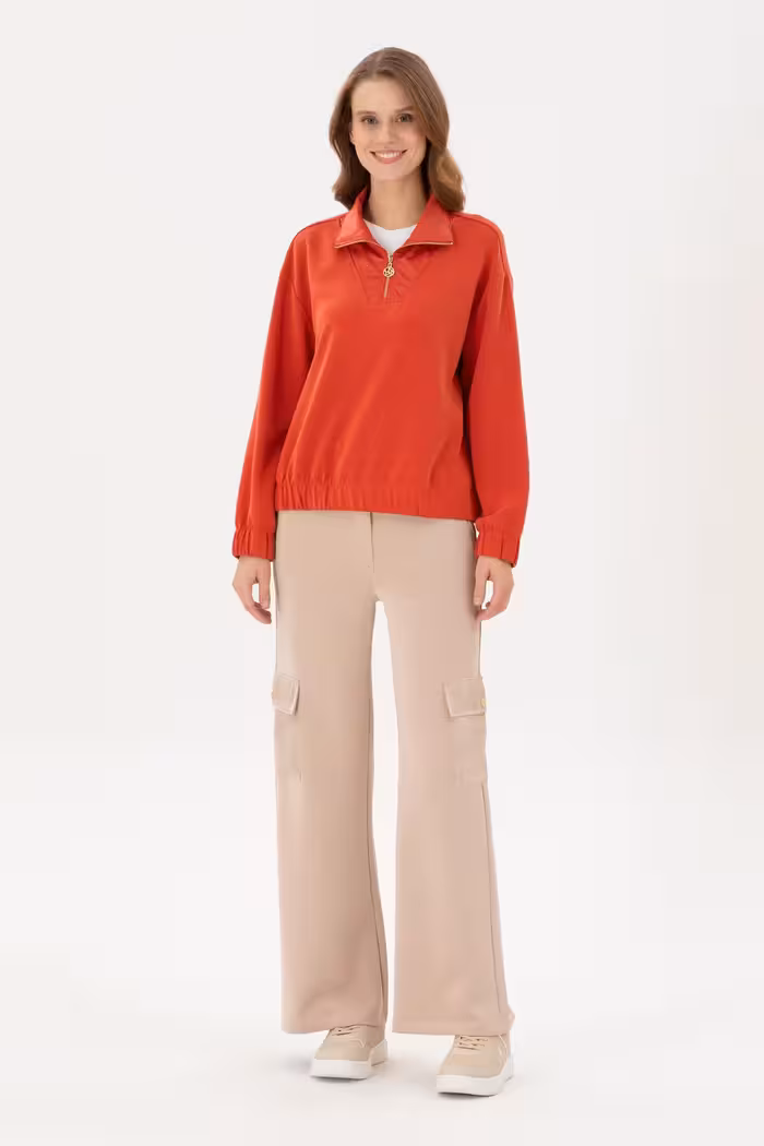 شلوار راحتی زنانه بژ یو اس پولو - فروشگاه لباس شهرمون