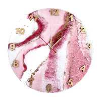 ساعت دیواری رزینی تکنیک ابرو باد رزینی موتور آرام گرد کره ای