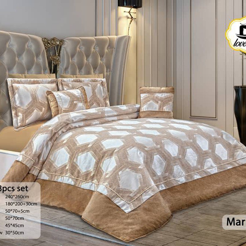 روتختی مخمل پنلی ترک درجه یک برند لاور هوم شیک و خاص قیطون دوزی شده.....