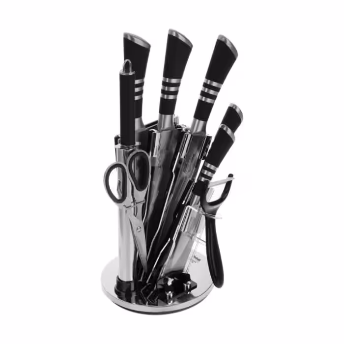 ست چاقو آشپزخانه 9 پارچه رومانتیک هوم مدل RH-1
