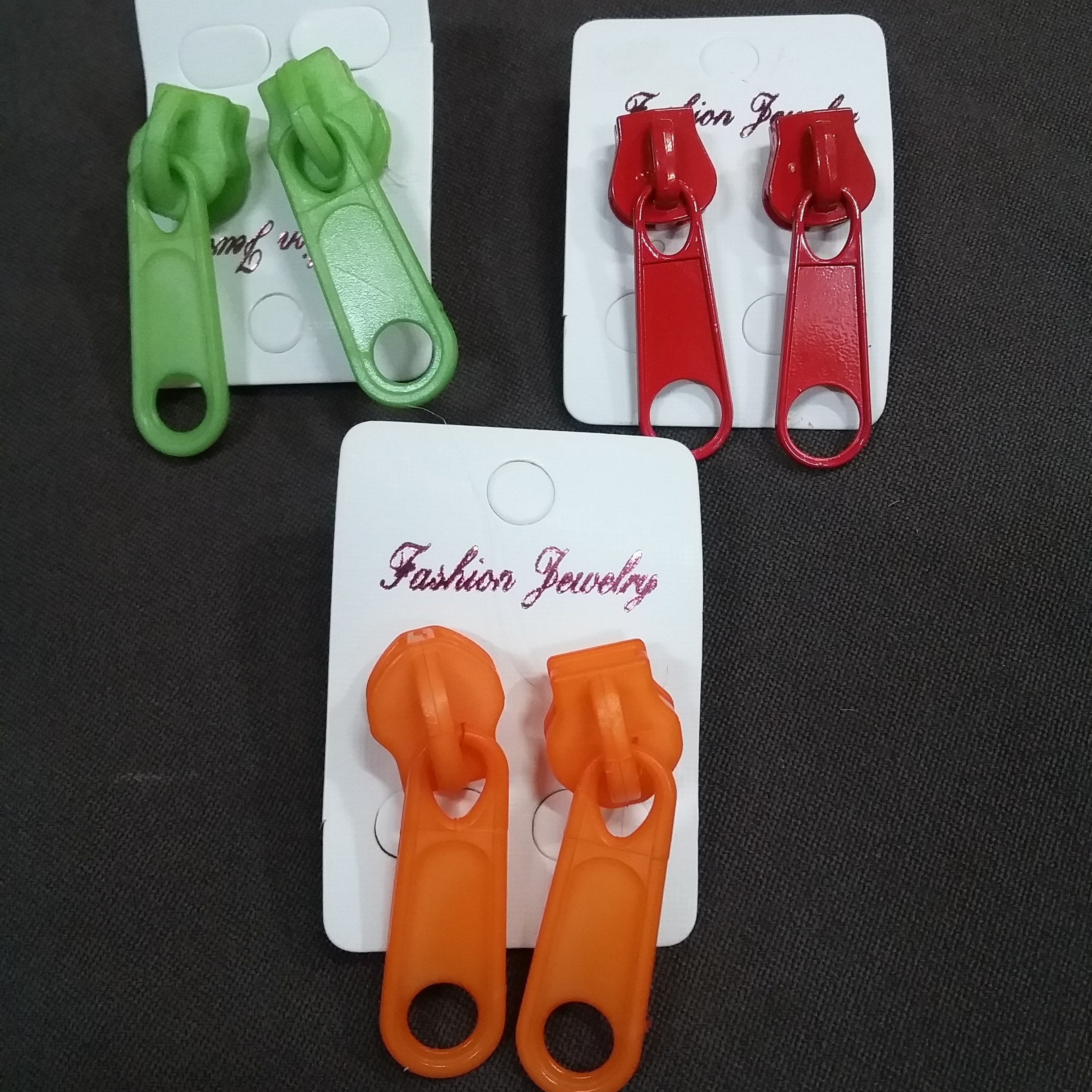 گوشواره طرح زیپ - 24 عددی