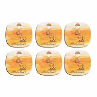 زیرلیوانی شش عددی چوبی  مدل پاییز می رسد کد trm006 