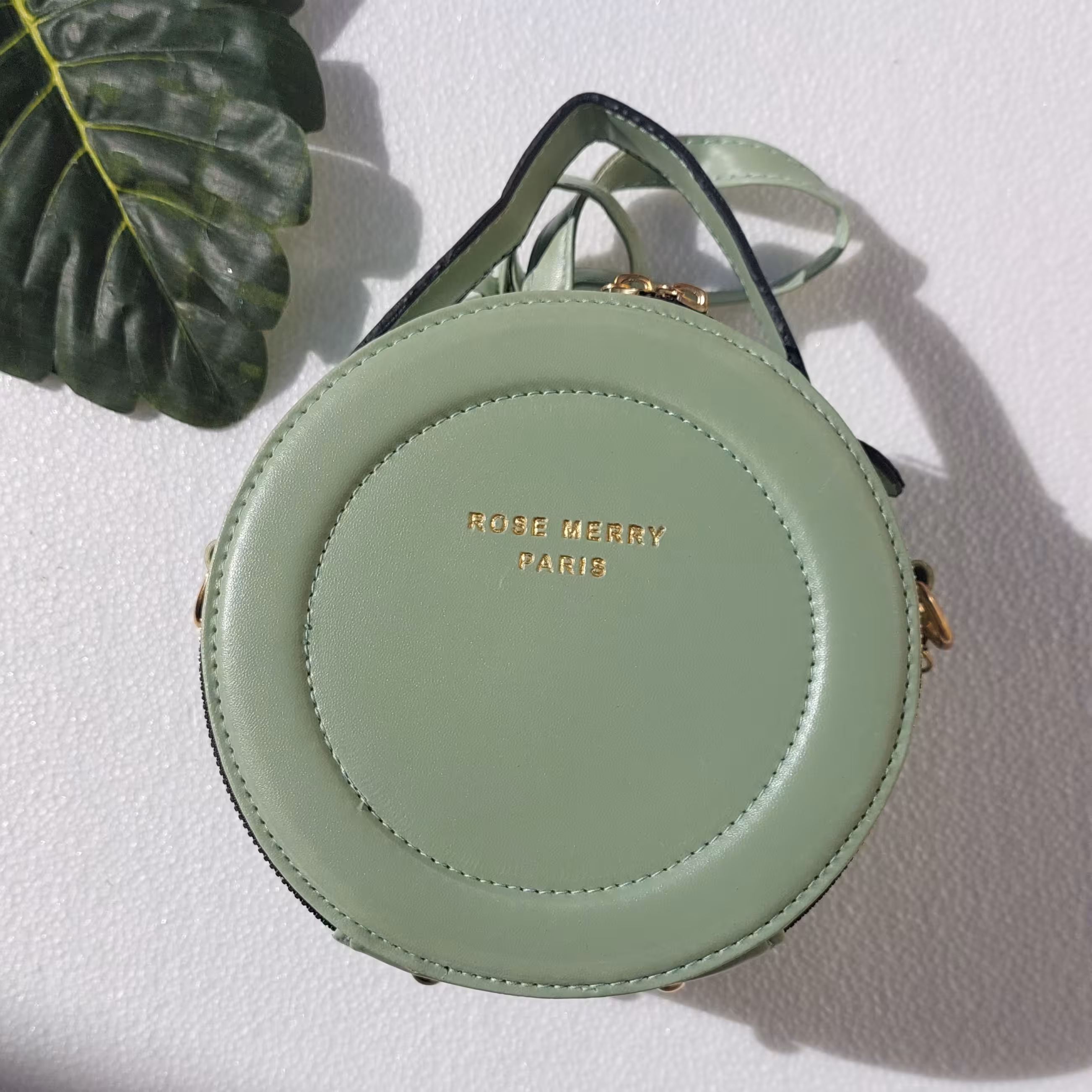 کیف دوشی دایره ای سبز دخترانه ی زیبا